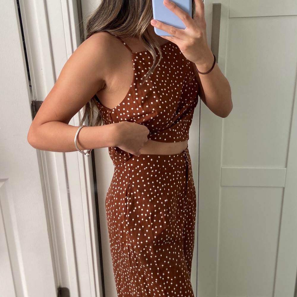 SOLD- TWO PIECE POLKA DOT SET - Picture 3 of 4